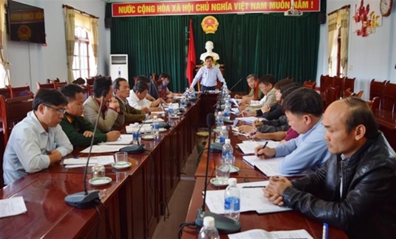 Đ/c Võ Văn Phương – Chủ tịch UBND huyện phát biểu kết luận